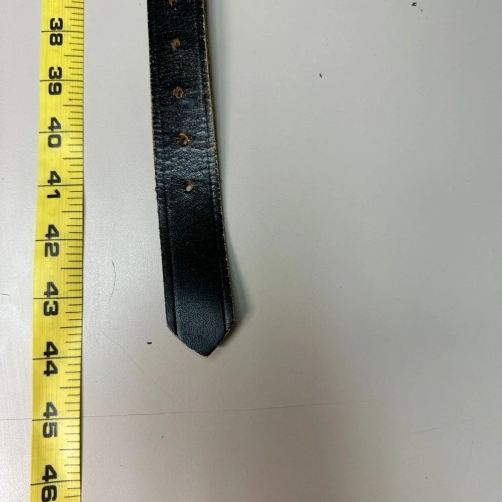 US Postal Approved Top Grain American Leather Work Belt Black Size 38 PE 2-2487